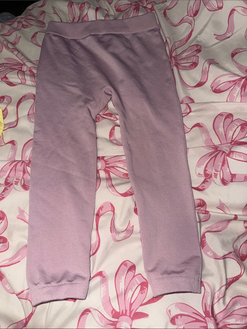 Girls' Pink Cozy Knit Leggings